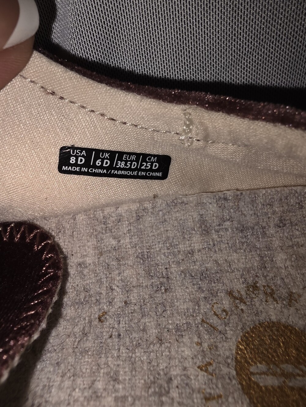 Revitalign Velvet Low-Top Sneakers Grape NEW - Picture 10 of 14